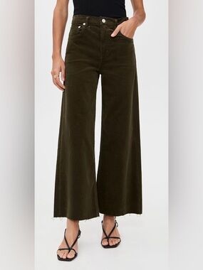 Citizens of Humanity Lyra Wide Leg Cordouroy Crop Pants